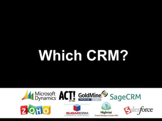 Which CRM?
 