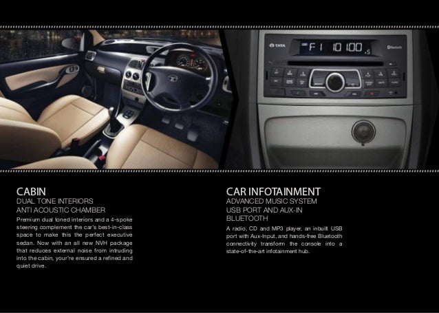 tata indigo ecs music system price