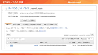 ECSやってみた手順 #kumonokai
 