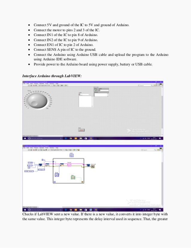 To control the dc motor speed using PWM from LabVIEW