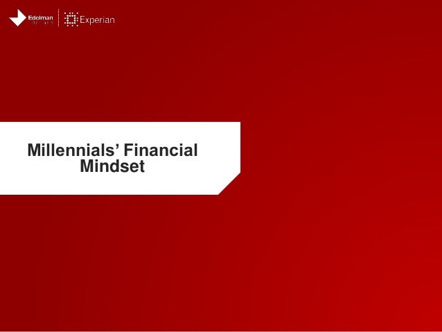 Experian Millennial Credit & Finance Survey Report Part II slideshare - 웹