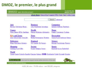 DMOZ, le premier, le plus grand
 