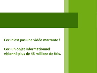 Ceci n’est pas une vidéo marrante !

Ceci un objet informationnel
visionné plus de 45 millions de fois.
 