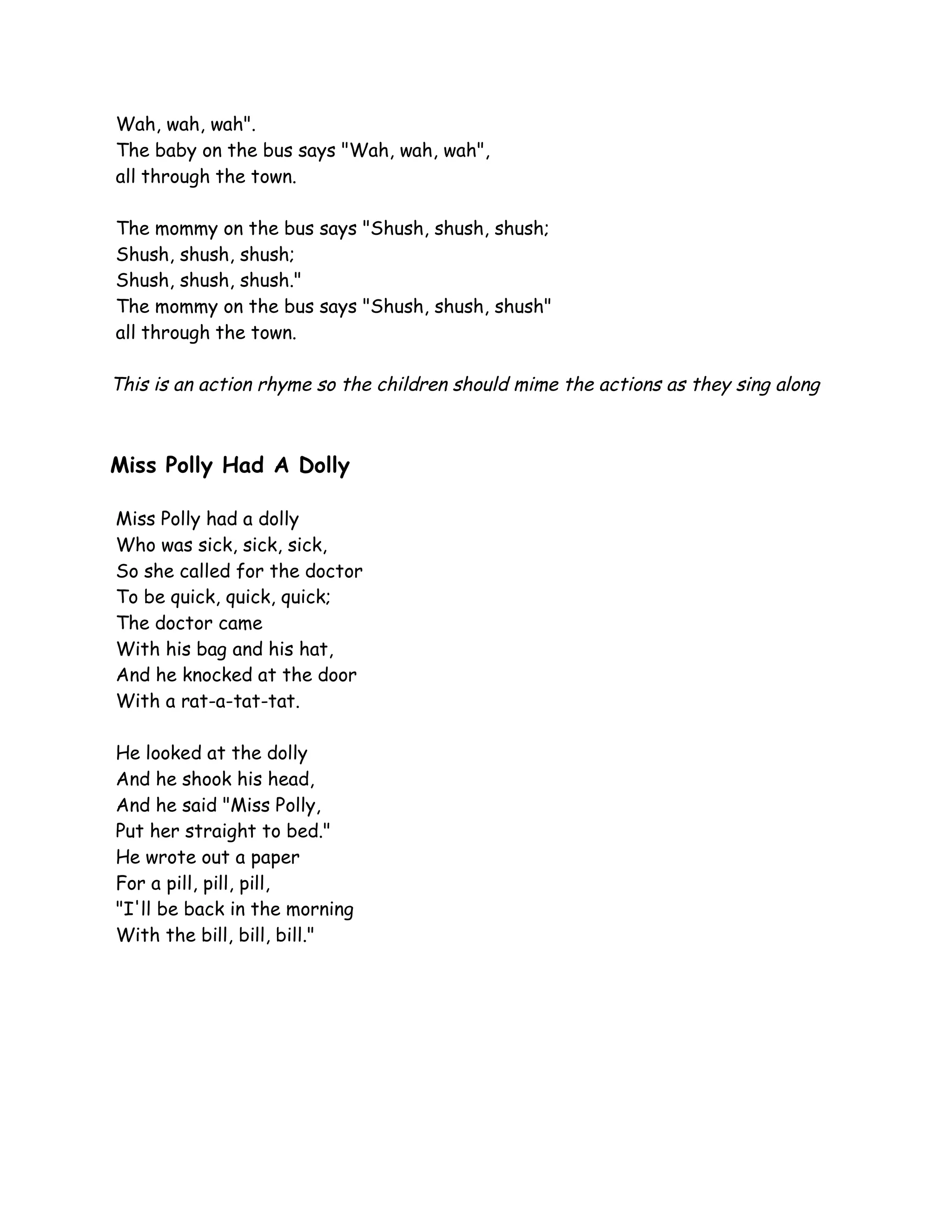 nursery song | PDF