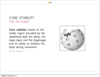 Core stability | PDF