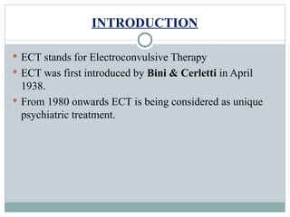 Comprehensive Overview of Electroconvulsive Therapy (ECT) in Mental ...
