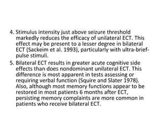 Ect electrical stimulus and procedure | PPT