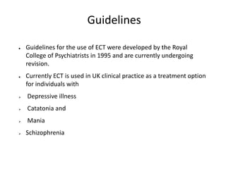 ECT- Electroconvulsive Therapy | PPTX