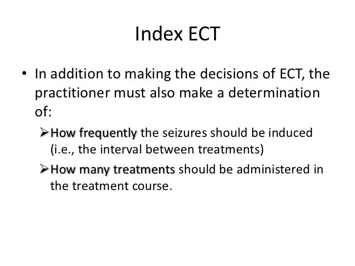 Ect A Example When Ocd Responds Only To Ect: A Case For Maintenance Ect? – KODSP