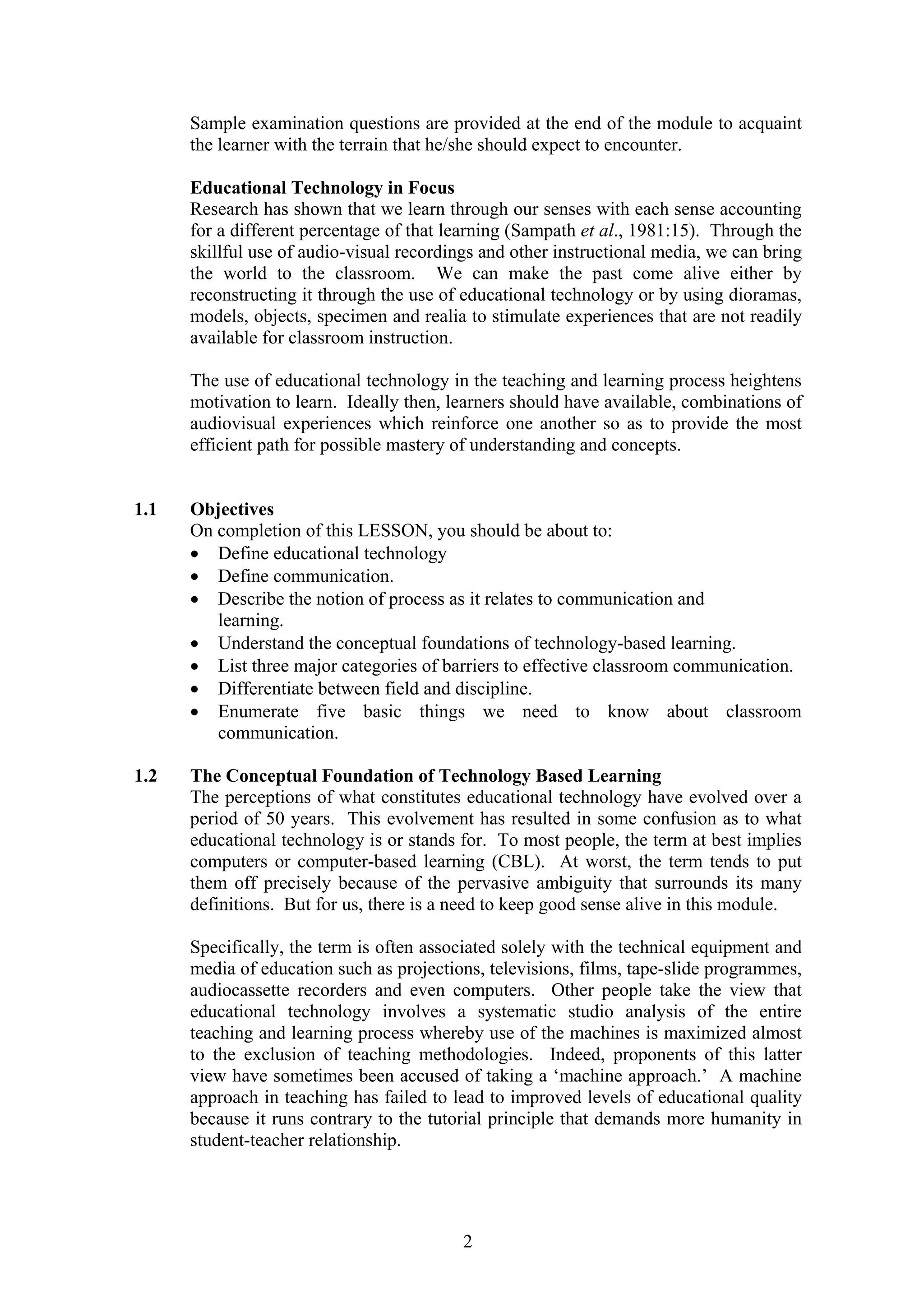 educational technology and communication | PDF