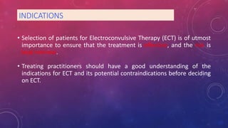 Ect Table ECT therapy and guidelines for trwatmentpptx | PPTX