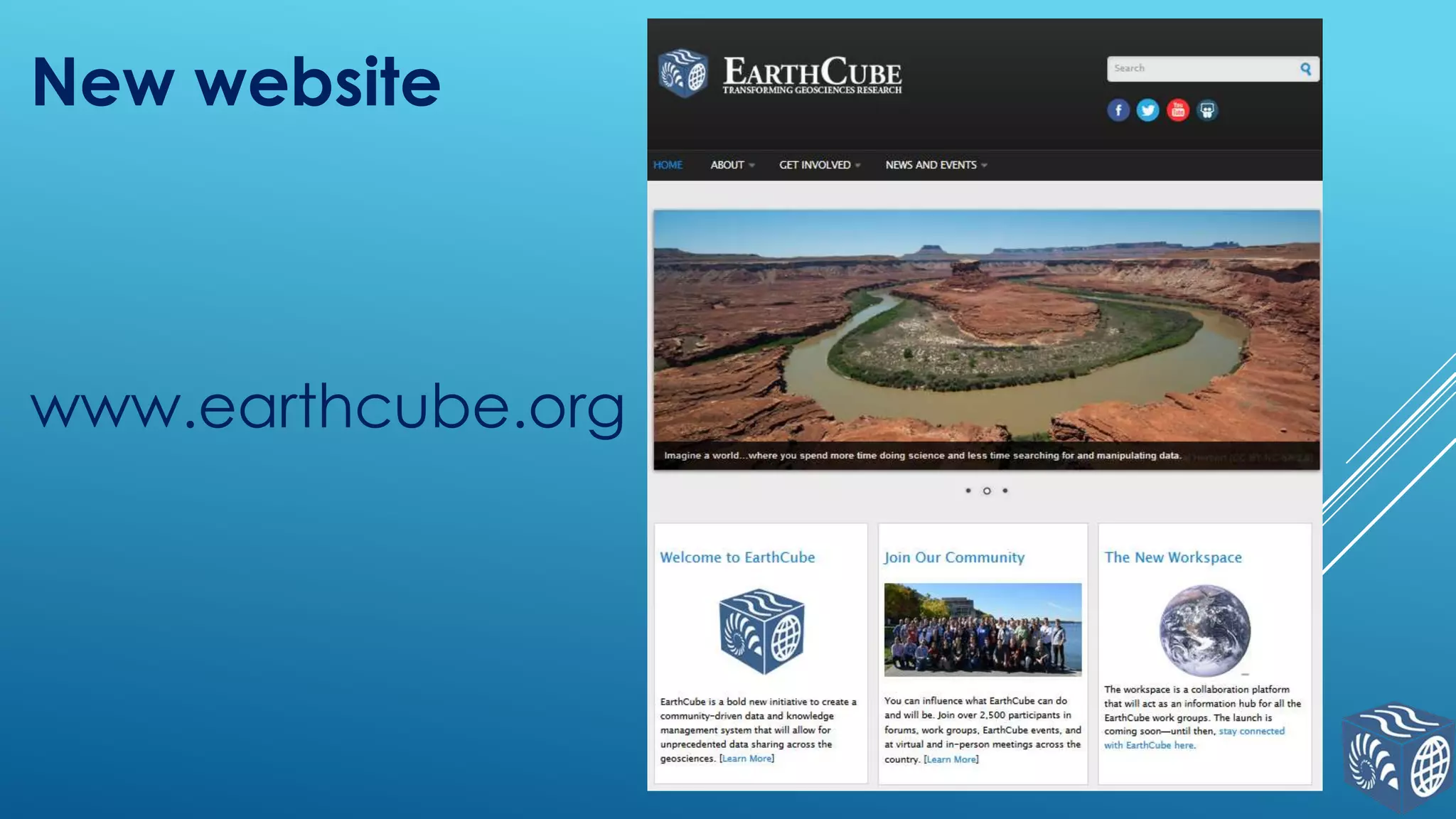 New website

www.earthcube.org

 