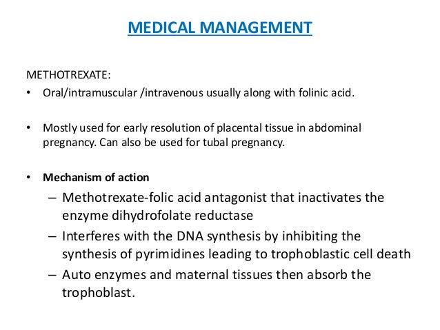 Methotrexate For Ectopic Pregnancy