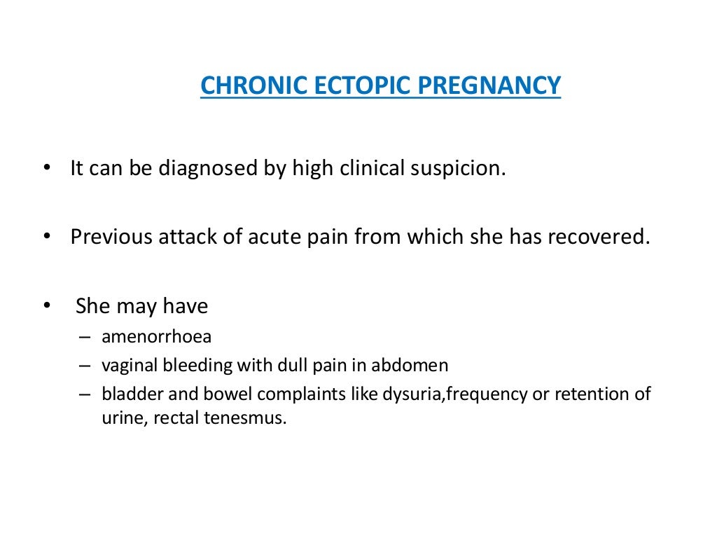 Ectopic pregnancy
