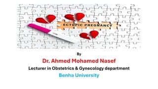 By
Dr. Ahmed Mohamed Nasef
Lecturer in Obstetrics & Gynecology department
Benha University
 