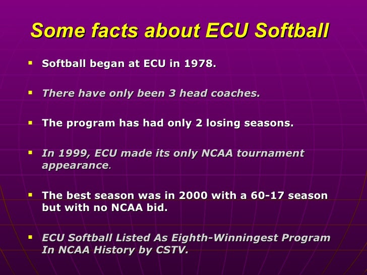 ECU Softball Facilities