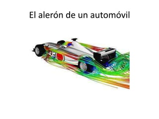 El alerón de un automóvil