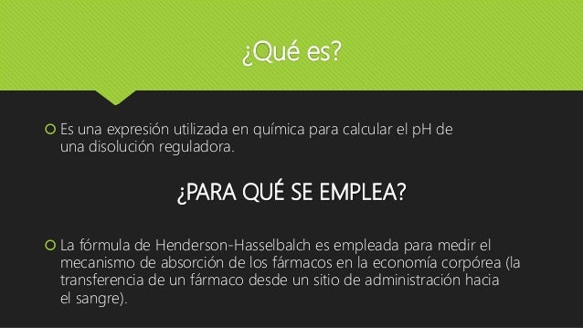 Bioqu mica M dica ENMH ECUACION DE HENDERSON-HASSELBALCH