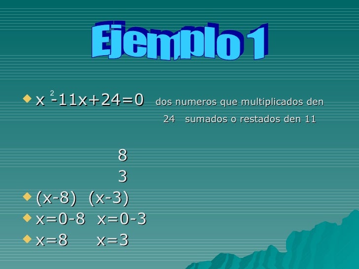 ECUACINES CUADRATICAS