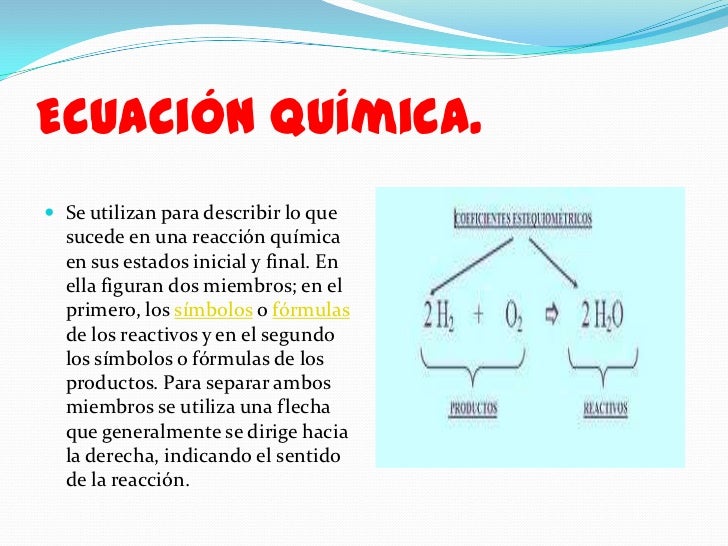 Informacion Que Nos Proporciona Una Ecuacion Quimica es.slideshare.net