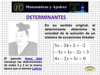 Ecuaciones 3 x3   determinantes