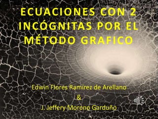 EC UA C I O N E S C O N 2
I N C Ó G N I TA S P O R E L
M É TO D O G R A F I C O

Edwin Flores Ramírez de Arellano
&
J. Jeffery Moreno Garduño

 