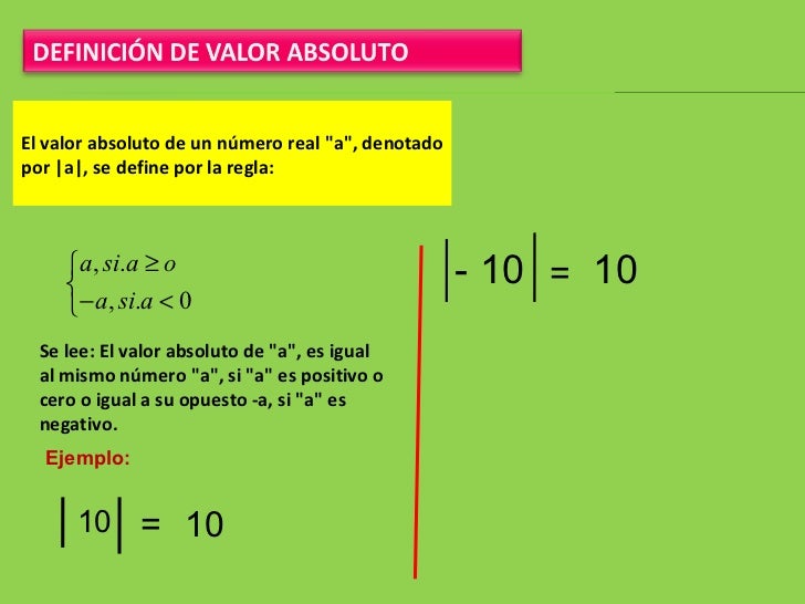 Ecuaciones con valor absoluto