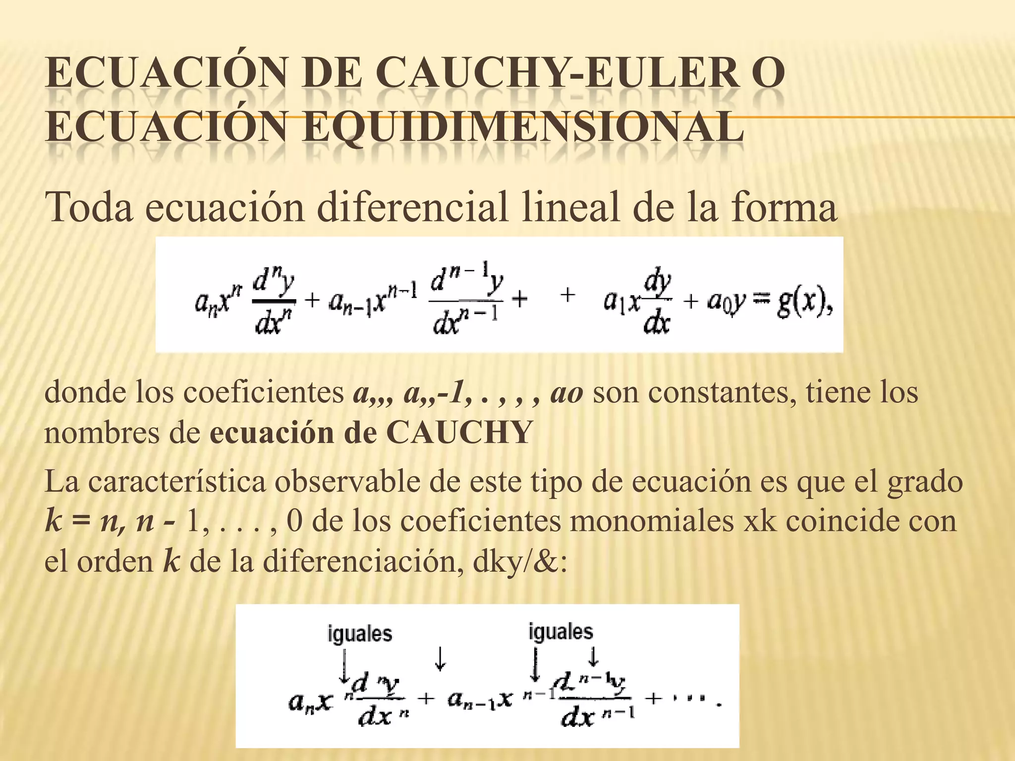 Ecuaciones de cauchy evler | PPTX | Physics | Science