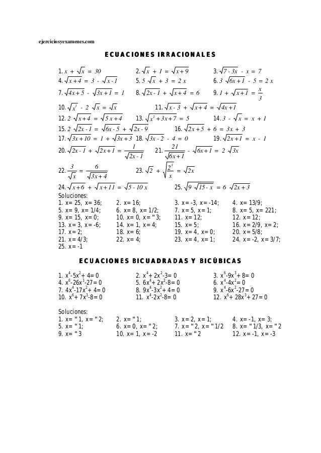 Ecuaciones De Primer Grado