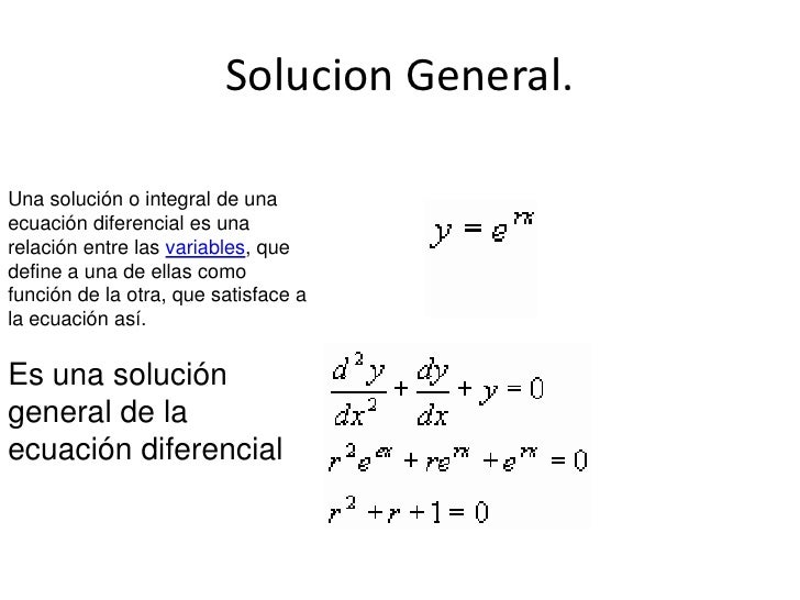 Ecuaciones Diferenciales