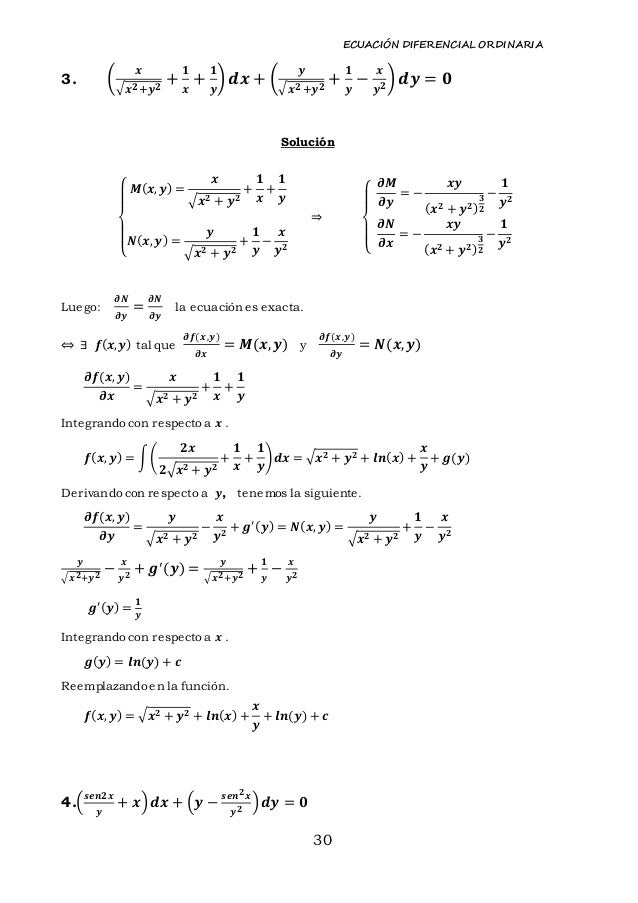 Ecuaciones Diferenciales Ordinarias