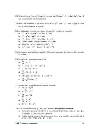 Ecuaciones Diferenciales Lineales De Primer Orden Y Aplicaciones Tema