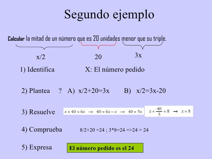 Ecuaciones 1 Grado