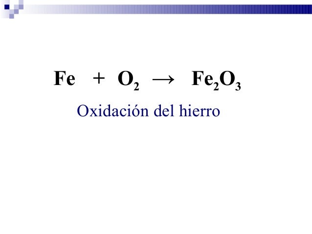 Ecuaciones químicas de