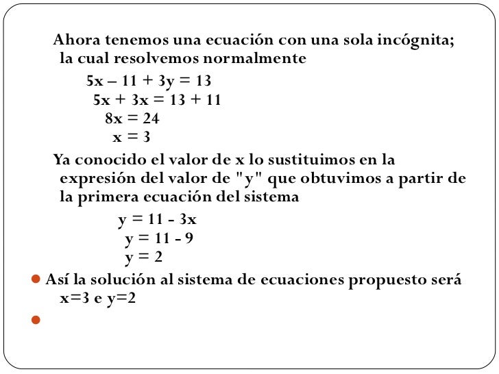 Ecuaciones simultaneas Ecuaciones simultaneas