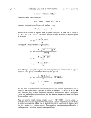 Ecuaciones trigonometricas | PDF