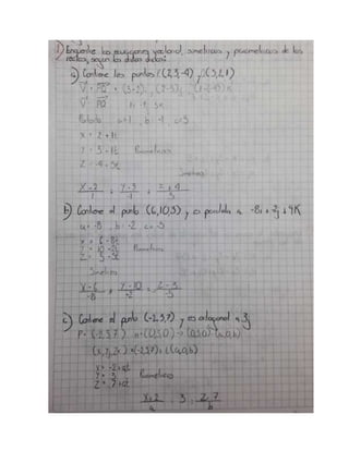 Ecuaciones vectoriales