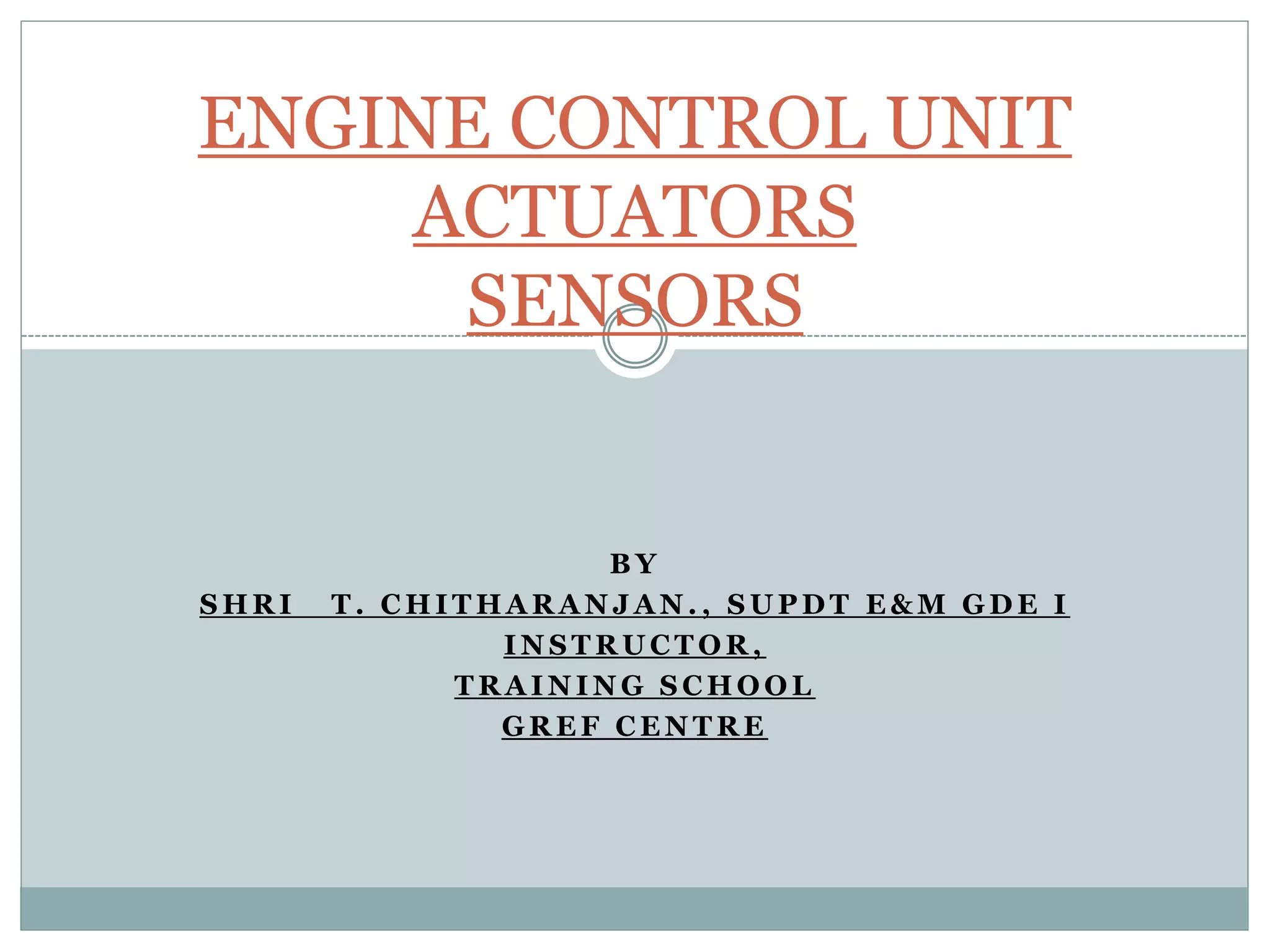 ECU,Actuator,Sensors.pptx | Radio Control | Hobbies & Interests