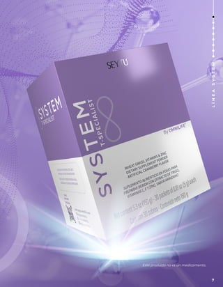 Este producto no es un medicamento.
7
L
Í
N
E
A
S
Y
S
T
E
M
 