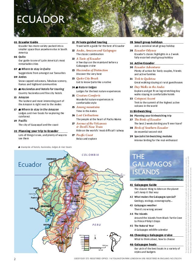 Ecuador And Galapagos Travel Guide 48pages Ecuador And Galapagos Travel Guide 48pages
