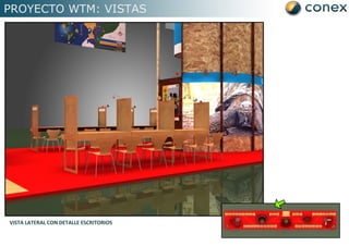 PROYECTO WTM: VISTAS VISTA LATERAL CON DETALLE ESCRITORIOS 