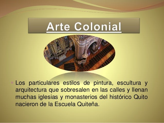 Ecuador Arte Colonial