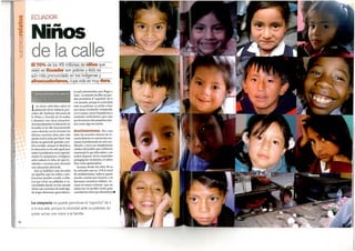 Ecuador niños de la calle niños de hoy