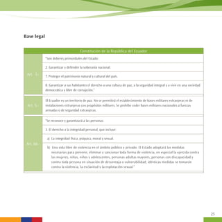 Plan de Seguridad Integral de Ecuador | PDF