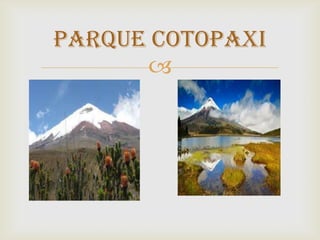 
PARQUE COTOPAXI
 