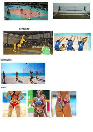 Ecuavoley 
Voleibol playa 
señales 
