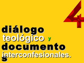diálogodiálogo
documentodocumento
ssínterconfesionales.ínterconfesionales.
yyteológicoteológico
 