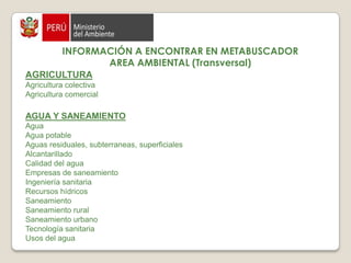 Biblioteca Virtual: http://cdam.minam.gob.pe:8080/cendoam