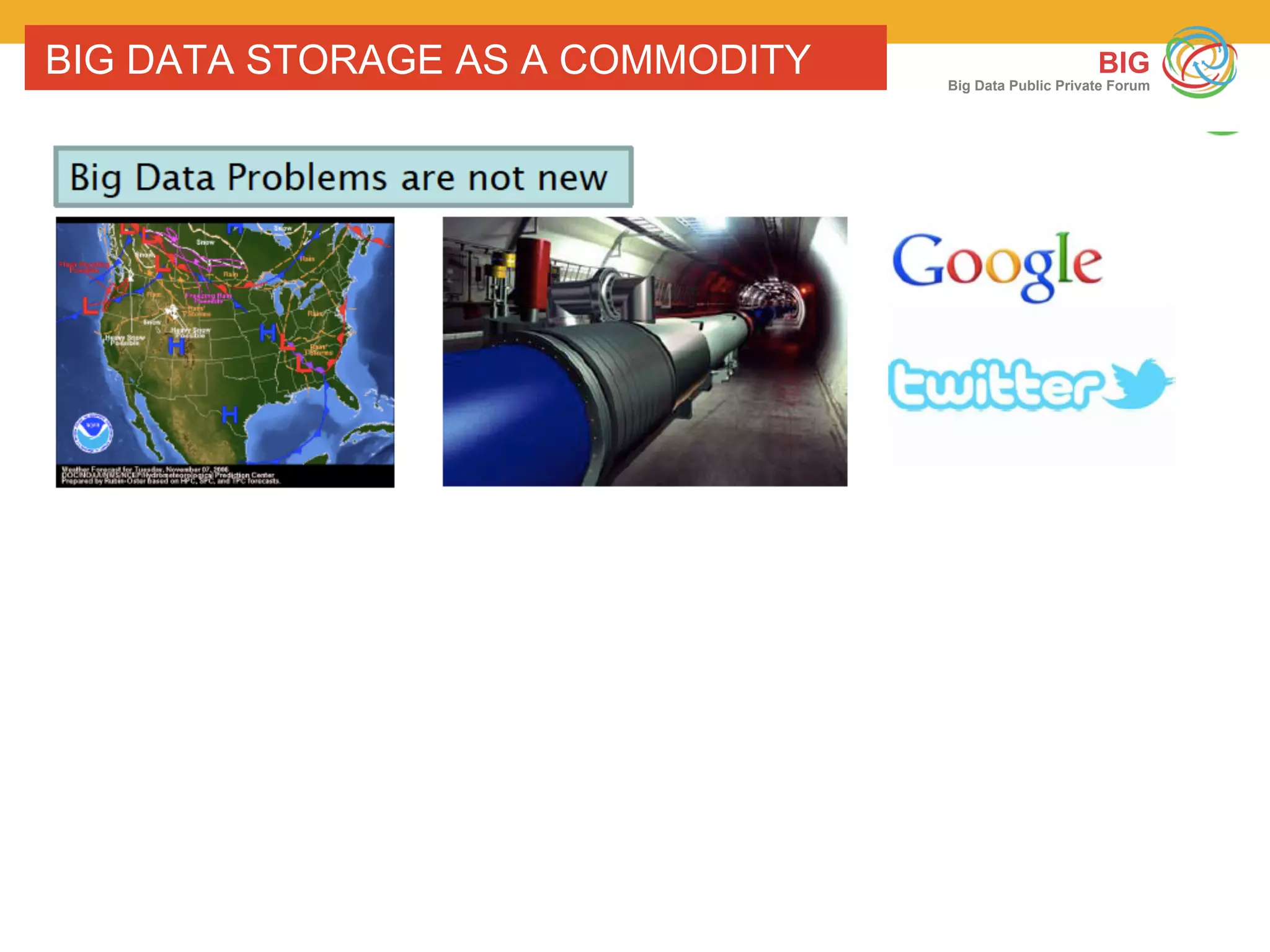 45 BIG 318062
BIG
Big Data Public Private Forum
BIG DATA STORAGE AS A COMMODITY
 