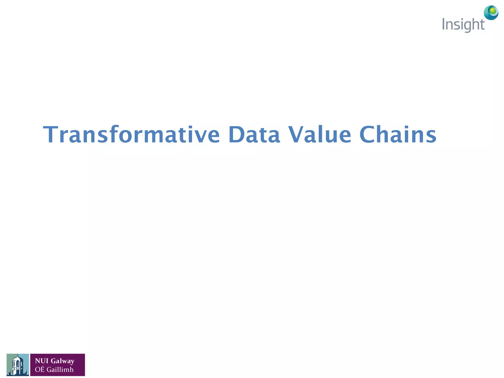 Transformative Data Value Chains
 